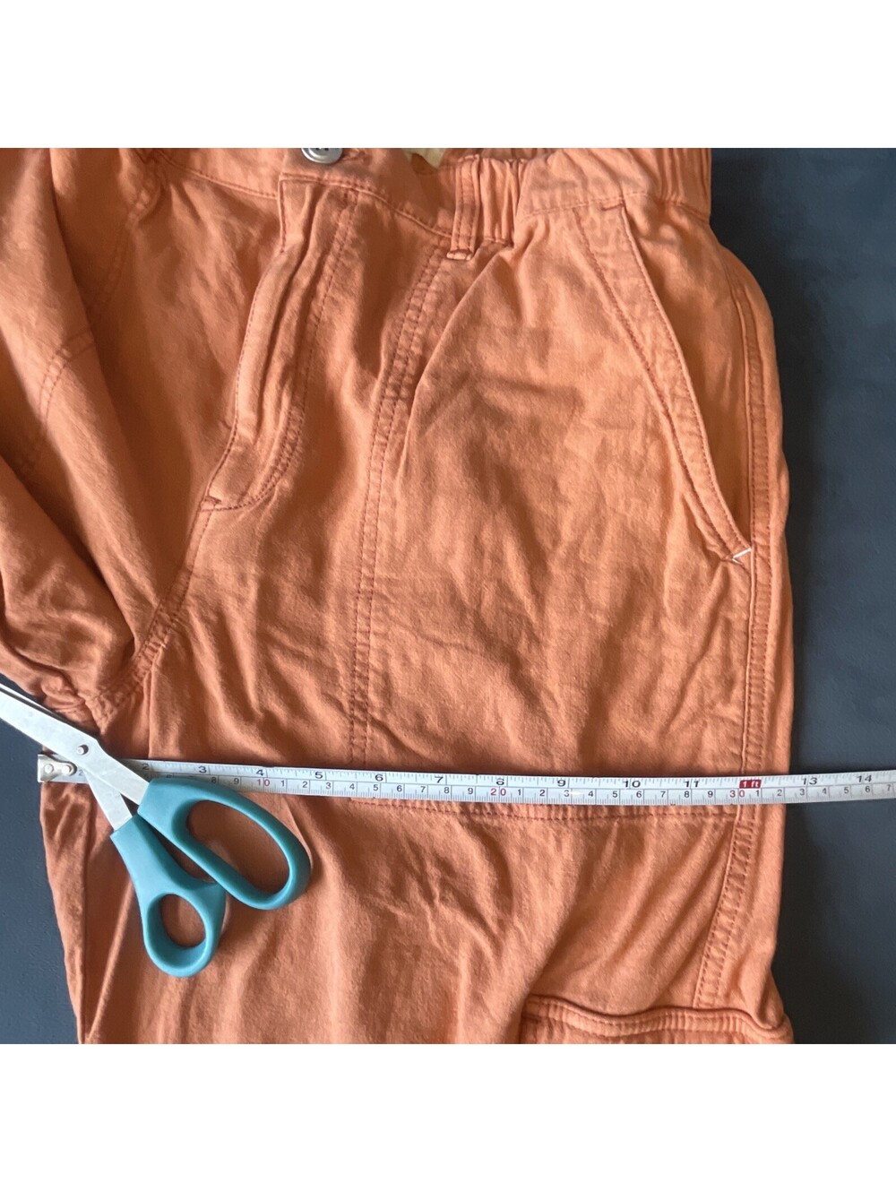 Pilcro Orange Wide-Leg Linen Pants - Picture 15 of 15